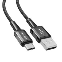 Кабель Acefast C1-04 Aluminium Alloy USB to USB-С Black