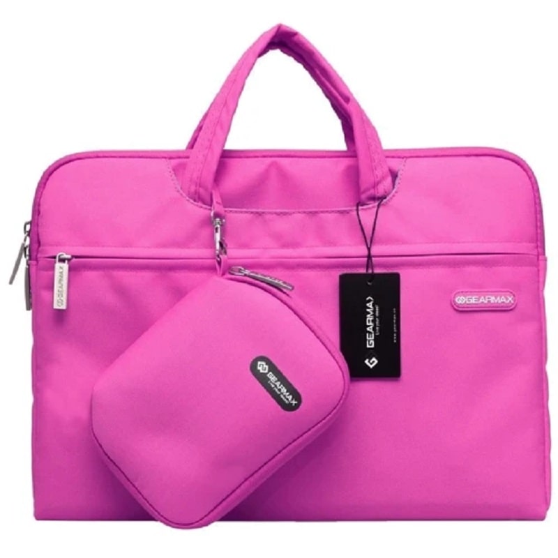 Чехол сумка MacBook 13 WIWU Gearmax Campus Slim Series (+чехол и коврик для мышки) Pink
