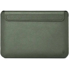 Папка конверт MacBook 16.2 WIWU Genuine Leather Laptop Sleeve Forest Green