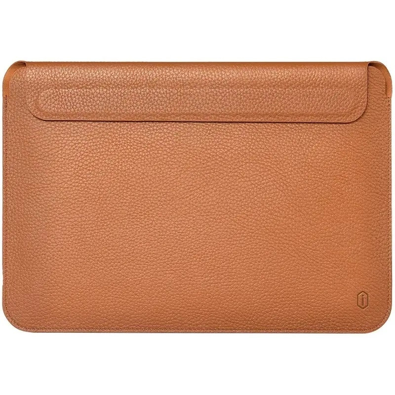 Папка конверт MacBook 16.2 WIWU Genuine Leather Laptop Sleeve Brown