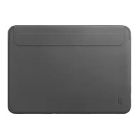 Папка конверт MacBook 16.2 Wiwu Skin Pro 2 Leather Gray