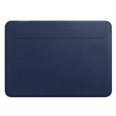 Папка конверт MacBook 14.2 Wiwu Skin Pro 2 Leather Blue