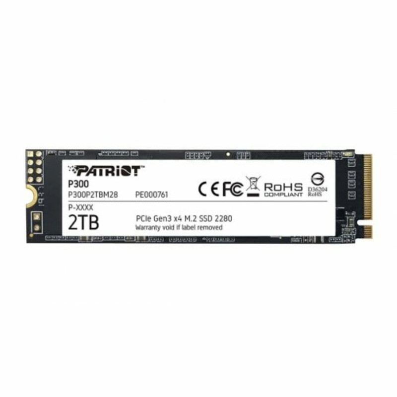 Накопитель SSD M.2 Patriot P300 2TB NVMe 2280 PCIe 3.0x4 3D NAND TLC