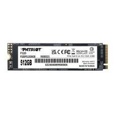 Накопитель SSD M.2 Patriot P320 512GB NVMe 2280 Gen3.0 x4 3D TLC