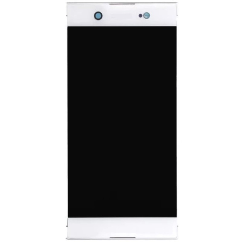 Дисплей (екран) Sony G3212 Xperia XA1 Ultra Dual/G3221/G3223/G3226 білий, оригінал PRC з рамкою