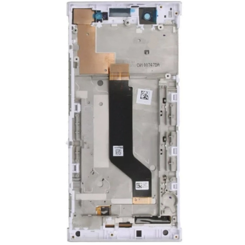Дисплей (екран) Sony G3212 Xperia XA1 Ultra Dual/G3221/G3223/G3226 білий, оригінал PRC з рамкою