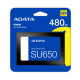 Накопичувач SSD ADATA Ultimate SU650 480GB 2.5 SATA III 3D NAND TLC
