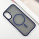 Чехол iPhone 16 (6.1) TPU+PC Metal Buttons with MagSafe Blue