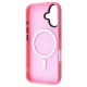 Чехол iPhone 16 Plus WAVE Matte Insane Case with Magnetic Ring Pink