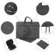 Чехол сумка MacBook 13 WIWU Gearmax Campus Slim Series (+чехол и коврик для мышки) Grey