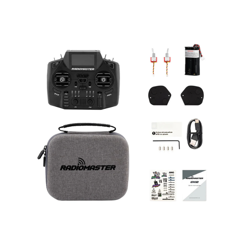 Пульт управления RadioMaster GX12 Dual-Band Gemini-X Radio Controller M2 ELRS