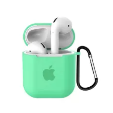 Чехол AirPods 1/2 Silicone case Full Spearmint