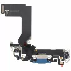 Нижний шлейф iPhone 13 Mini и порт зарядки с микрофоном Blue