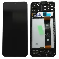 Дисплей Samsung A137 Black A13 2022 (GH82-29228A) сервисный оригинал в сборе с рамкой