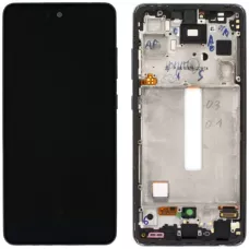 Дисплей Samsung A528 Violet A52s 2021 (GH82-26863C) сервисный оригинал в сборе с рамкой