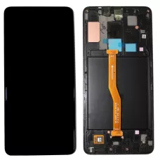 Дисплей Samsung A920 Black A9 2018 (GH82-18308A) сервисный оригинал в сборе с рамкой