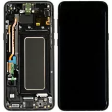 Дисплей Samsung G955 Black S8+ (GH97-20470A) сервисный оригинал в сборе с рамкой