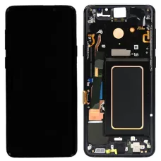 Дисплей Samsung G965 Black S9+ (GH97-21691A) сервисный оригинал в сборе с рамкой