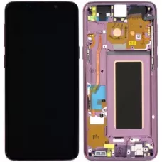 Дисплей Samsung G965 Lilac Purple S9+ (GH97-21691B) сервисный оригинал в сборе с рамкой
