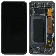 Дисплей Samsung G970 Black S10e (GH82-18852A) сервисный оригинал в сборе с рамкой
