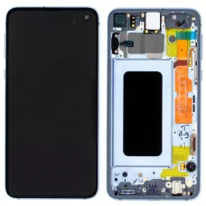 Дисплей Samsung G970 Blue S10e (GH82-18852C) сервисный оригинал в сборе с рамкой