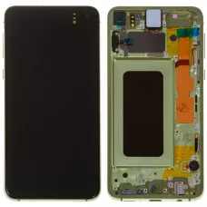 Дисплей Samsung G970 Yellow S10e (GH82-18852G) сервисный оригинал в сборе с рамкой