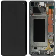 Дисплей Samsung G973 Blue S10 (GH82-18850C) сервисный оригинал в сборе с рамкой