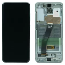 Дисплей Samsung G980 Cover White S20 (GH82-22131B) сервисный оригинал в сборе с рамкой