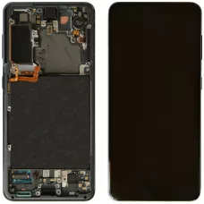 Дисплей Samsung G991 Grey S21 (GH82-24716A) сервисный оригинал в сборе с рамкой