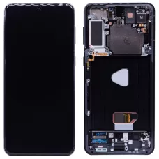 Дисплей Samsung G996 Black S21 Plus (GH82-24555A) сервисный оригинал в сборе с рамкой
