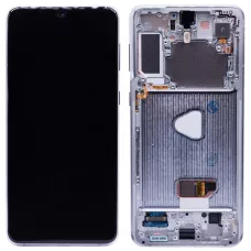 Дисплей Samsung G996 Silver S21 Plus (GH82-24555B) сервисный оригинал в сборе с рамкой
