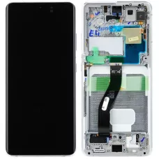 Дисплей Samsung G998 Silver S21 Ultra (GH82-26035B) сервисный оригинал в сборе с рамкой
