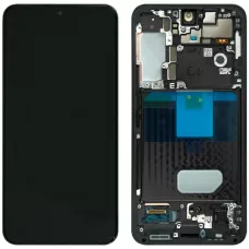 Дисплей Samsung S901 Black S22 (GH82-27520A) сервисный оригинал в сборе с рамкой