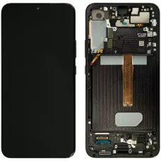 Дисплей Samsung S906 Black S22 Plus (GH82-27500A) сервисный оригинал в сборе с рамкой