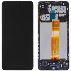 Дисплей Samsung M127 Black M12 2021 (GH81-25042A) сервисный оригинал в сборе с рамкой