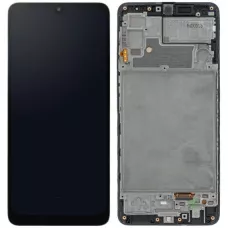 Дисплей Samsung M225/E225 Black M22/F22 2021 (GH82-26153A) сервисный оригинал в сборе с рамкой