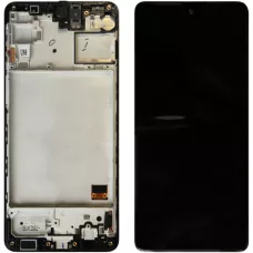 Дисплей Samsung M317 Black M31s 2020 (GH81-13736A) сервисный оригинал в сборе с рамкой