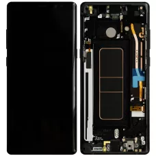 Дисплей Samsung N950 Black Note 8 (GH97-21065A) сервисный оригинал в сборе с рамкой