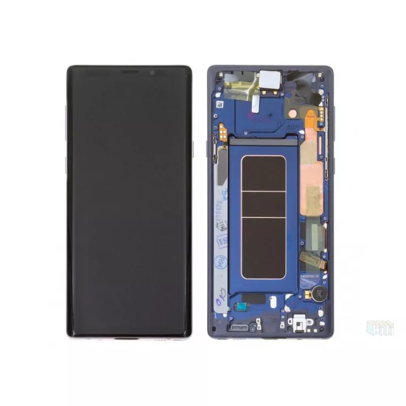 Дисплей Samsung N960 Ocean Blue Note 9 (GH97-22269B) сервисный оригинал в сборе с рамкой