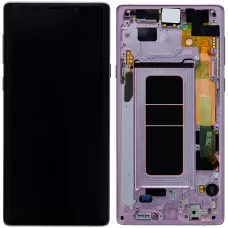 Дисплей Samsung N960 Lavender Purple Note 9 (GH97-22269E) сервисный оригинал в сборе с рамкой
