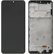 Дисплей Samsung A225 Black А22 2021 (GH82-26047A) с сенсором и рамкой OLED