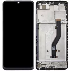 Дисплей ZTE Blade A72s черный  с рамкой