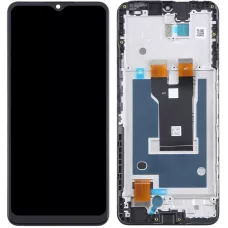 Дисплей ZTE Blade A73 5G черный  с рамкой