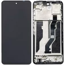 Дисплей ZTE Blade V40 черный с рамкой, оригинал PRC