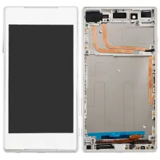 Дисплей Sony E6603 Xperia Z5/E6653 белый, с рамкой
