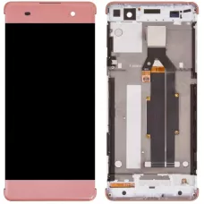 Дисплей Sony F3111 Xperia XA/F3112/F3113/F3115/F3116 розовый, Rose Gold, с рамкой
