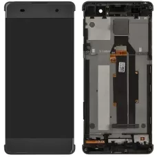Дисплей Sony F3111 Xperia XA/F3112/F3113/F3115/F3116 серый, Graphite Black, оригинал PRC с рамкой