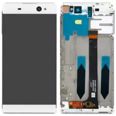 Дисплей Sony F3211 Xperia XA Ultra /F3212 /F3213 /F3215 /F3216 белый, REF (переклеенное стекло), с рамкой