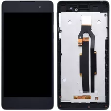 Дисплей Sony F3311 Xperia E5/F3313 черный, Graphite Black с рамкой, снятый