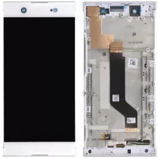 Дисплей Sony G3212 Xperia XA1 Ultra Dual/G3221/G3223/G3226 белый, с рамкой